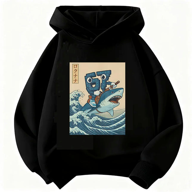 Funny Six Seven Italian Brainrot 67 Number Graphic Print Hoodie Boy/Girl Long Sleeved Kids Comfortable Sweatshirt