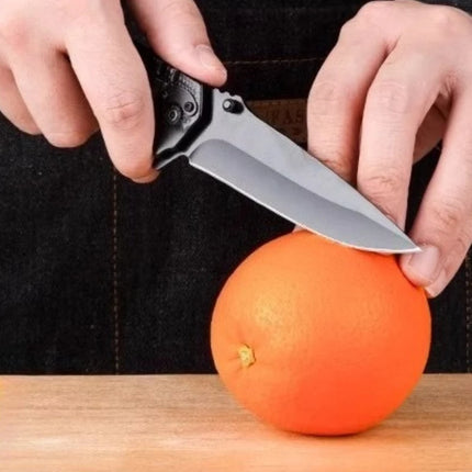 Folding Pocket Fruit Knife Ultra-Sharp High-Hardness Melon & Fruit Knife Peeling Knife Meat Cutting Knife Steak & Lamb Chop Dinn