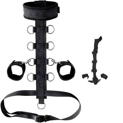 Woman Handcuff Sex Toy BDSM Hand Restraints Sextoy Kits Adjustable Neck Collar SM Slave Role Play Bandage Adult Couple Erotictoy