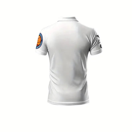The new men's POLO shirt for summer 2025 is a casual fashionable soft comfortable and breathable 3D letter pattern print