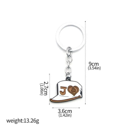 Anime JoJo Bizarre Adventure Keychains Killer Queen Higashikata Josuke Bow Arrow Pendant Keyring For Women Men Car Accessories