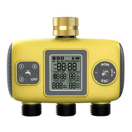 1/2/3-Outlet Automatic Watering System with Timing Control Automatic Water Timer Sprinkler Used Outdoor to Save Water&Time