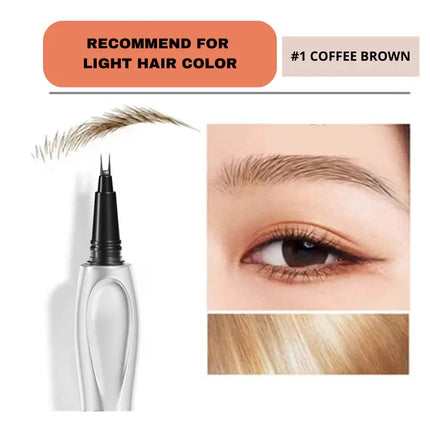 [Limited-Time Promotion] Two-pronged eyebrow pencil, waterproof and long-lasting, prevents smudging, natural makeup effect