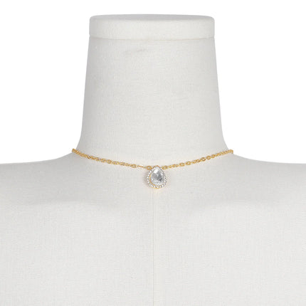 Sexy and fashionable water droplet pendant back chain nightclub party charm women's body chain