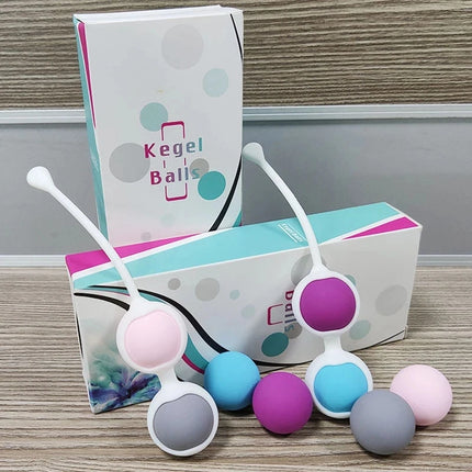 Silicone Vaginal Ball Kegel Exerciser Pelvic Floor Muscle Trainer Venus Ball  Exerciser Pelvic Floor Built-in Metal Ball Sex Toy