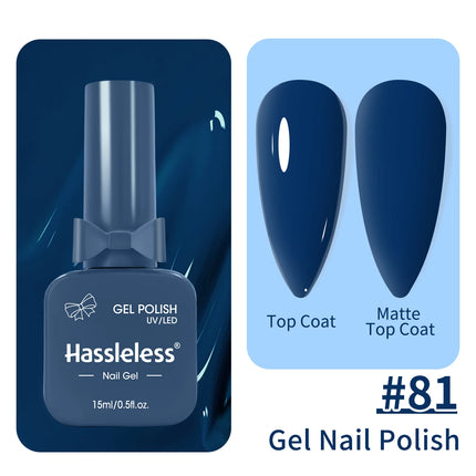 Single-use gel nail polish, 15ml each, requires LED lighting, solid color, a must-have for manicures | Vibrant nail colors | Nai