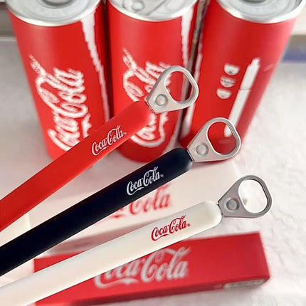 KACO Coca Cola Gel Ink Pen Pull Ring high-quality 0.5 dual-core ST head,Quick Drying Black stylo for office signing school suppl