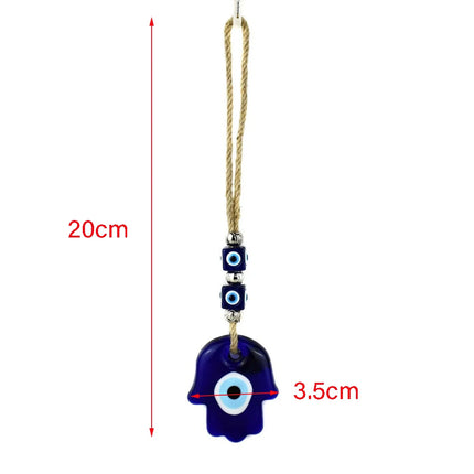 Evil Eye Wall Hanging Nazar House Protection Macrame Decor Rearview Mirror Pendant Lucky Eye Glass Evil Eye Gifts Turkish Eyes