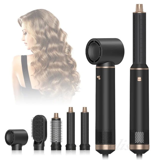 5-in-1Household integrated hair dryer,detachable,dual-purpose for straightening and curling,professional salon hairdressing tool