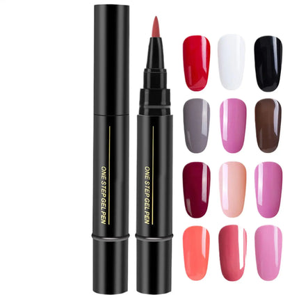 Nail Polish Gel Pen Quick Drying Nail Polish Art Pens Fast Dry Nail Color Pen Nail Varnish Pens for Women Girls Friends Family