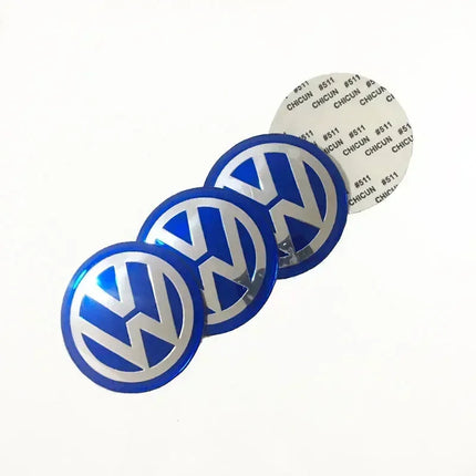 4pcs 56mm Car Wheel Center Sticker for Volkswagen VW GTI ABT Golf 5 6 Polo Passat Tiguan CC Beetle Touran Scirocco Sharan SR32