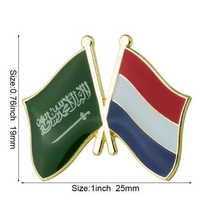 Netherlands Flag Badge Brooch Natinal Lapel Pins Flag Lapel Pins Country Flag Badge