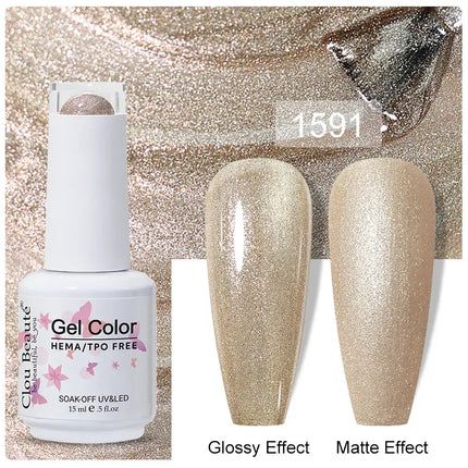Clou Beaute 15ml Nail Gel Polish Vernis Semi Permanent UV LED Lamp Lakiery Hybrydowe Hema Free Red Nail Art Gel Lacquer Gel