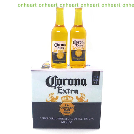 [C]1 Set 112 Scale Dollhouse Miniature Corona Beer Case DIY Kids Toy for Birthday Scene Decor