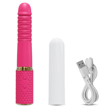 Automatic Telescopic Thrusting Realistic Dildo Vibrator for Women G Spot Clitoral Anal Stimulation Sex Machine Sex Toys Adult 18