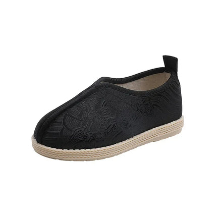 Chinese Style Children Hanfu Shoes Fashion Boys Traditional Casual Embroidered Shoes Versatile Loafers Kids Beijing Cloth Shoes
