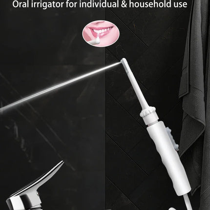 Water Dental Flosser Faucet Oral Irrigator Floss Dental Irrigator Dental Pick Oral Irrigation Teeth Cleaning Machine