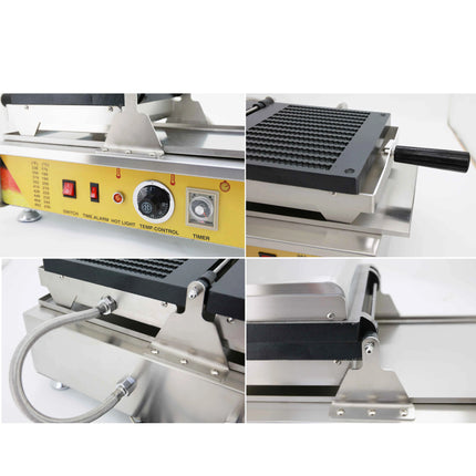 220V 110V Commercial French Fries Shaped Waffle Maker Long Fries Machine Non-stick Muffin Maker Baking Pan