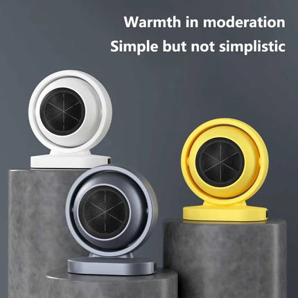 380W Portable Electric Heater Overheat Power-off Protection Mini Fast Heating Fan Intelligent Desktop Winter Bathroom Fan Heater
