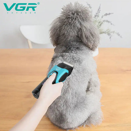 VGR 208 Pet Shaver Sharp Blade Deep Cleaning Hair Trimmer Safe and Reliable USB Pet Hair Removal Electric Push Cutting Razor