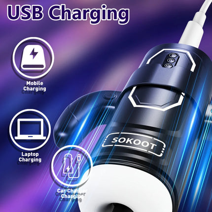 Automatic Men's Masturbator Cup Vibration Blowjob Sucking Machine Orgasm Erotic For Men Penis Training Sex Toys Adults Goods 18+