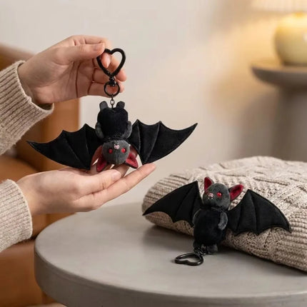 Gothic Style Bat Keychain Soft Portable Lightweight Bat Hanger Decoration Novelty Pendant Backpack Ornament