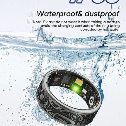Lenovo Smart Ring Men Women Multi-sport Mode Tracker Heart Rate Blood Pressure Blood Oxygen Sleep Monitoring for Android IOS