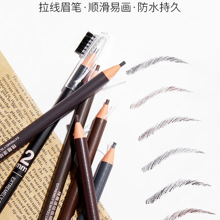 3PCS high-quality 2mm ultra-fine wire eyebrow pencil with precision carving, quick drawing, smooth and waterproof makeup pen