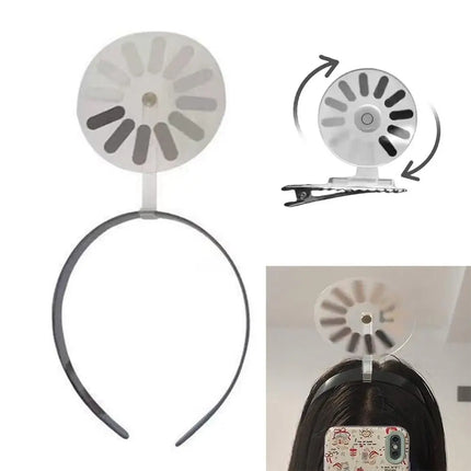 Creative Loading Headband/Hairpin Set for Women Girls, Rotation Funny Brain Loading  Hair Bands Hair Clip Party Props Accessory