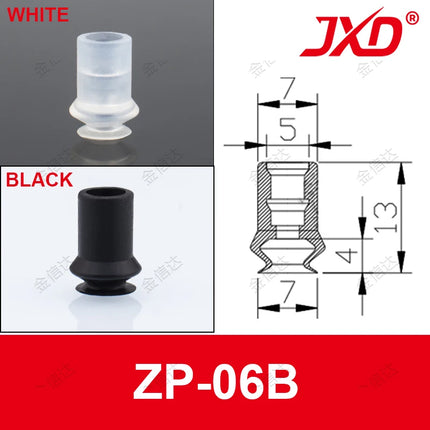 JXD Mini Double Layer Vacuum Sucker ZP-06/08/10/13/16/20/25/32/40/50BN Mini Industry Vacuum Suction Cup With Ring