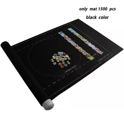 Puzzles Mat Jigsaw Roll Felt Mat Play mat Puzzles Blanket For Up to 3000 Pieces Puzzle Accessories Portable Travel Storage bag