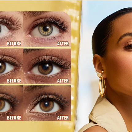 [Dual Brush Heads Brown Mascara] Waterproof Brown Mascara with Dual Brush Heads - Smudge-Proof, Clump-Free for Longer