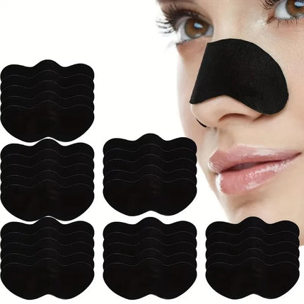 4-96Pcs Bamboo Charcoal Nasal Strips Blackhead Remover Mask Acne Pimples Treatment Patch Shrink Pores Nose Stickers Skin Care