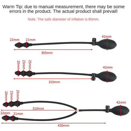 Adult Products Dildo for Anal Toy Expandable Butt Plug Silicone Massager Sex Toys for Women Men Inflatable Anal Plug Backyard