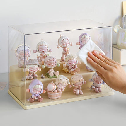 Acrylic transparent dust-proof Le Master's ornament display cabinet, milk oil wind blind box storage box, Bubble Mart organizati