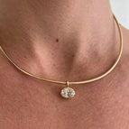 Gold  Necklace / 4Carat-8x11mm
