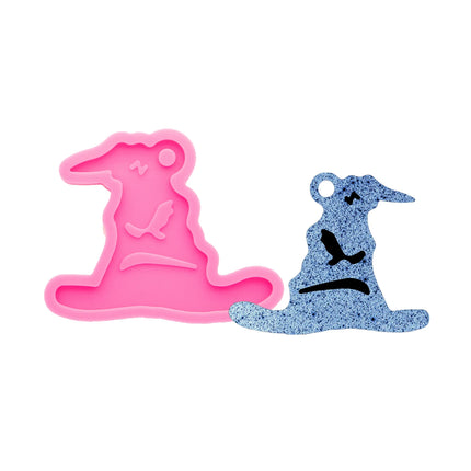 1pc Resin Magic Series Epoxy Keychain Silicone Molds Casting, DIY Fondant Cake Chocolate Mould