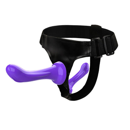 Double Dildo Vibrators For Lesbian  Bondage Harness Strap On Sex Toys For Women Lesbian Adult Sex Products Strapon Sex Shops