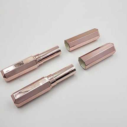 500PCS Octagonal Diamond Lip Balm Tube Empty Lipstick Tube Refillable Lip Gloss Container Lip Wax Tube Cosmetic Packaging Empty