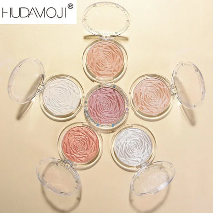 6 Colors Diamond Highlighter Powder Palette Glitter Face Contour Brighten Makeup Shimmer Ultra-concentrated Illuminate Cosmetic