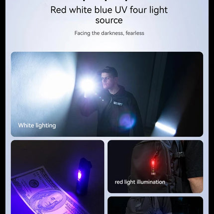PHILIPS NEW SFL1121 EDC Flashlight LED Rechargeable Mini EDC Keychain Flashlights Camping Lamp For Hiking Self Defense