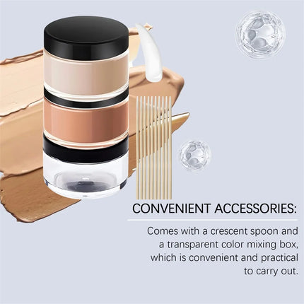 Sweatproof Tattoo Concealer Covers,Waterproof And Durable Skin Concealer,For Dark Spots Vitiligo Scars,Light And Thin