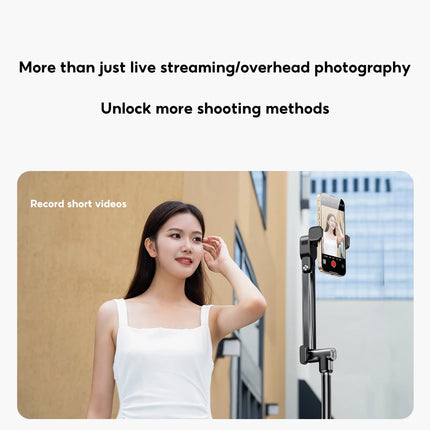 MoZhao Phone Stand Overhead Shooting Tripod Fill Light Floor-standing Telescopic Outdoor Live Photo Video Universal Camera Stand
