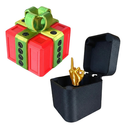 Middle Finger Prank Gift Box, DIY Surprise Pop-Up Toy with Screws, Annoying Present for Adults, Viral Tiktok Gag Gift for Friend