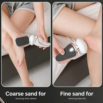 Automatic Dust-Suction Foot Grinder - Rechargeable Home Pedicure Device for Callus & Dead Skin Removal