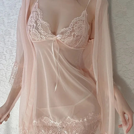 Women's Underwear Sexy Lingerie Set Erotic Nightdress Sexy Lace Sleepwear Solid Slim Soft Dresses Erotic Sleepwear Thongs