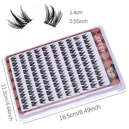 Glue-free Self-adhesive False Eyelashes Voluminous Fluffy Thick Natural Curling W-shaped Sunflower Lash Extension DIY Manga Eyes