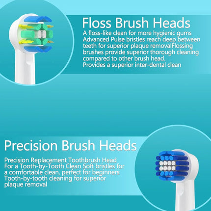 Replacement Brush Head Refill for Oral B Braun Toothbrushes Sensitive Precision Clean Standard Floss Brush Nozzles For Oralb