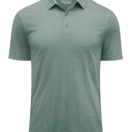 TACVASEN Men's Polo Shirts Short Sleeve Moisture Wicking Lightweight Athletic Casual Collared Golf Shirt Summer Work Polo Shirts