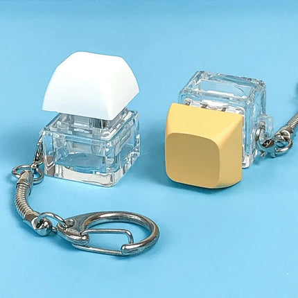 Click Button Fingertip Button Keychain Keyboard Switche ABS Mechanical Switch Keychain Trinket